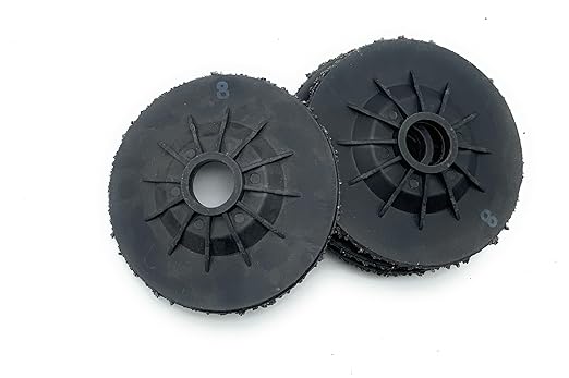 SIGNI 5 Pack SiC Plastic Back Grinding Wheel for Granite/Marble/Concrete and Glasses (4.5 INCH, 8 GRIT)