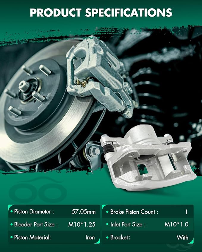 SCITOO Front Right Brake Caliper With Bracket 19B1460 Compatible For Acura For CL/For Integra, For Acura For TL/For Accord/For CR-V/For Odyssey/For Prelude, For Isuzu For Oasis