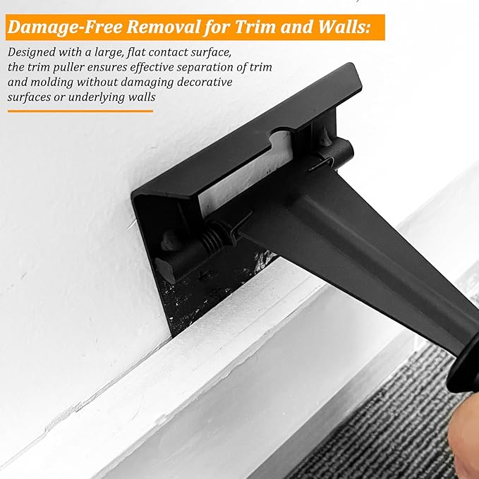 NEO-TEC Trim Puller 4-Inch Molding Remover for No-damage the surface Multi-Function Removal Tool Pry Bar Nail Puller for Commercial Work, Flooring, Baseboard and Molding Removal