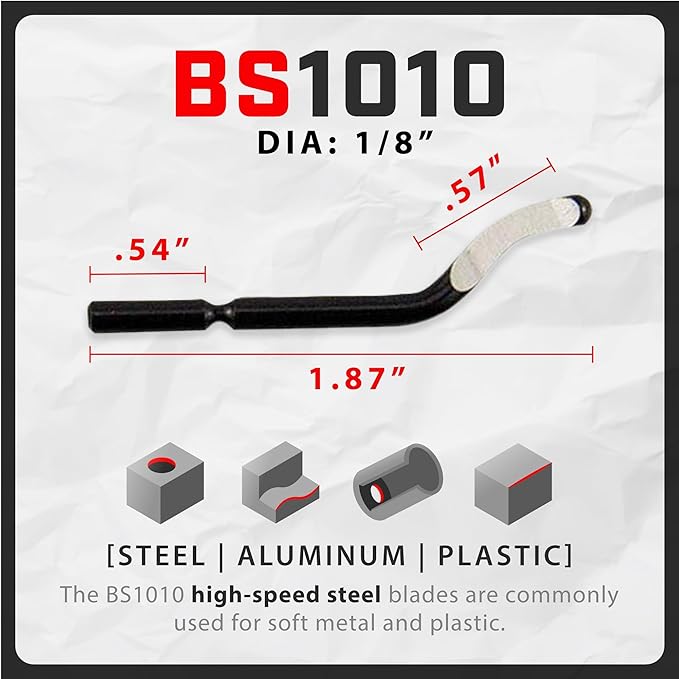AFA Tooling - Deburring Tool & Countersink Hand Reamer with 10 Extra Blades - Works on Metal, Resin, PVC Pipes, Copper, Plastic and 3D Printed Edges - Plumbing & 3D Printing Burr Removal Reamer Tool