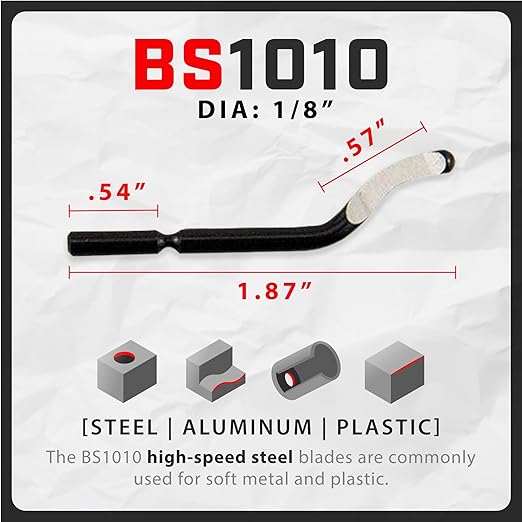 AFA Tooling - Deburring Tool & Countersink Hand Reamer with 10 Extra Swivel Blades - Works on Resin, PVC Pipes, Copper, Plastic - Plumbing & 3D Printing Burr Removal Reamer Tool