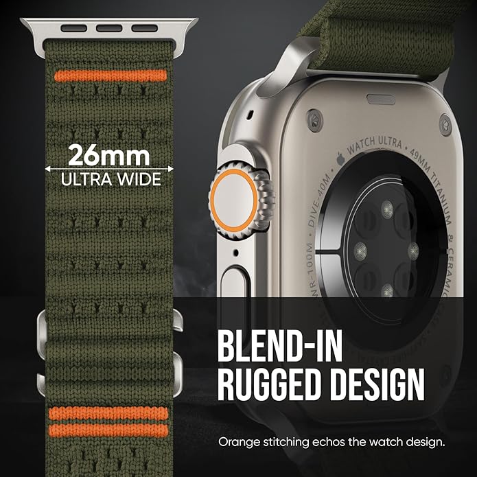 Suitisbest Sport Bands Compatible with Apple Watch Ultra Band 49mm 46mm 45mm 44mm 42mm 38mm 40mm 41mm Men Women, Stretchy Nylon Sport Loop Strap with S-Hook for iWatch Series 10 Ultra SE 9 8 7 6 5 4 3