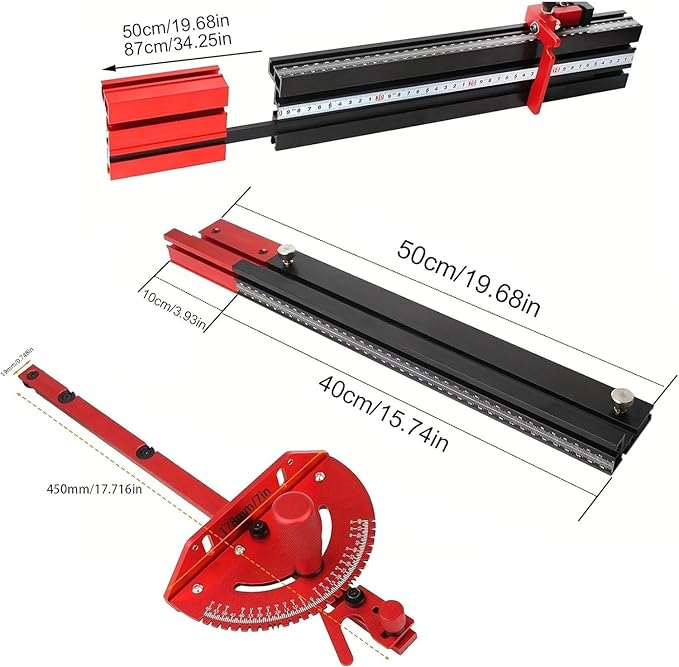Precision Miter Gauge for Maximum Stock Support and a Repetitive Cut Flip Stop