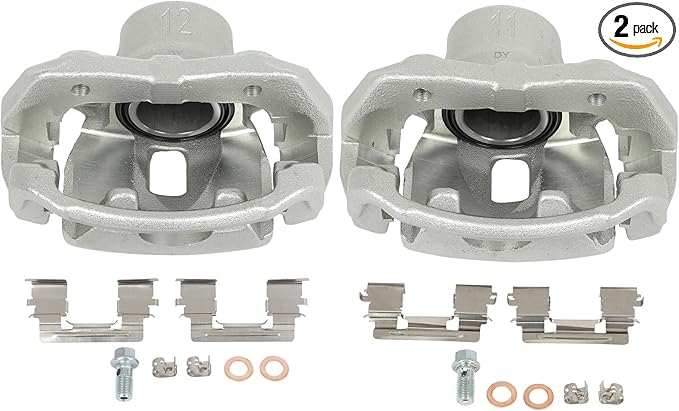 SCITOO 19B3201 19B3200 Front Left & Right Disc Brake Calipers w/Bracket Fit For Toyota For Tacoma 2005-2015, Single Piston