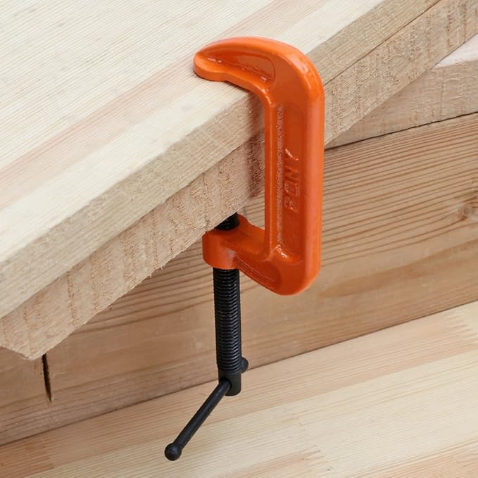 PONY Malleable Iron C-Clamp Set, 3-Piece, (1", 2", 3")
