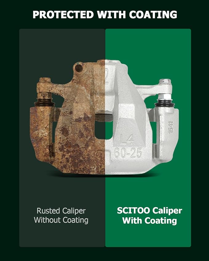 SCITOO Front Left Brake Caliper With Bracket 19B3201 Compatible For Toyota For Tacoma 2005-2015