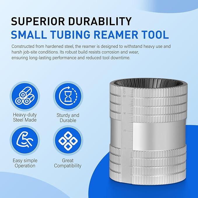 1/4" to 1-1/4" Inner/Outer Tube Reamer, 29983 Model 223S Small Tubing and Pipe Reaming Deburring Tool for Stainless steel Copper Aluminum PVC Tubing and Pipes 6mm-36mm