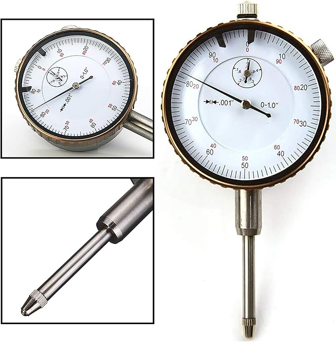 Nortools Dial Indicator 0-1" AGD SPEC 0.001" with Graduation Travel Lug Back, 2" Dial Dia measuring tool