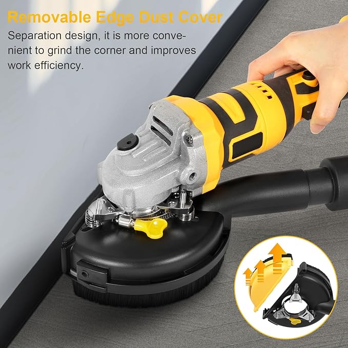 2 in 1 Dust Shroud Dust Extraction Cutting Guard, Universal Surface Grinding Dust Shroud and Cutting Dust Shroud for Angle Grinder, Dust Collector Attachment for Angle Grinder