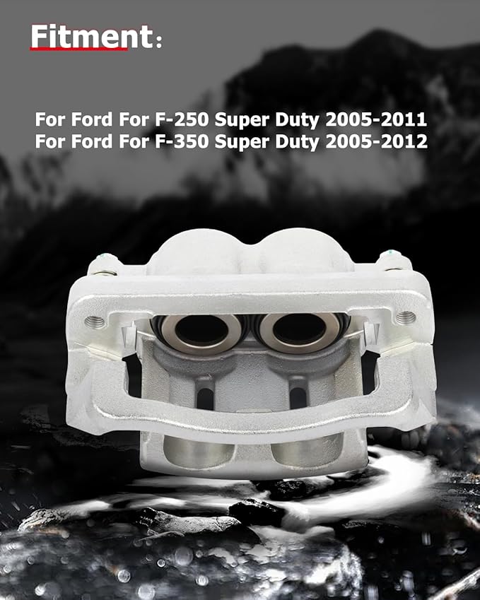 cciyu Front Left & Right Brake Calipers Assembly w/Bracket 18-B5023 18-B5022 For Ford For F-250 Super Duty 2005-2012,For Ford For F-350 Super Duty 2005-2012