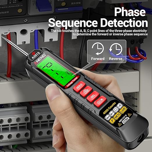 ANENG 0.5V-600V Multimeter,AC/DC Automotive Test Light,Buzzer Circuit Tester with Sharp Probe,Polarity Indicator Light, Continuity Voltage Fuse Tester Pen with Alligator Clip for Sedan, SUV, RV, Truck