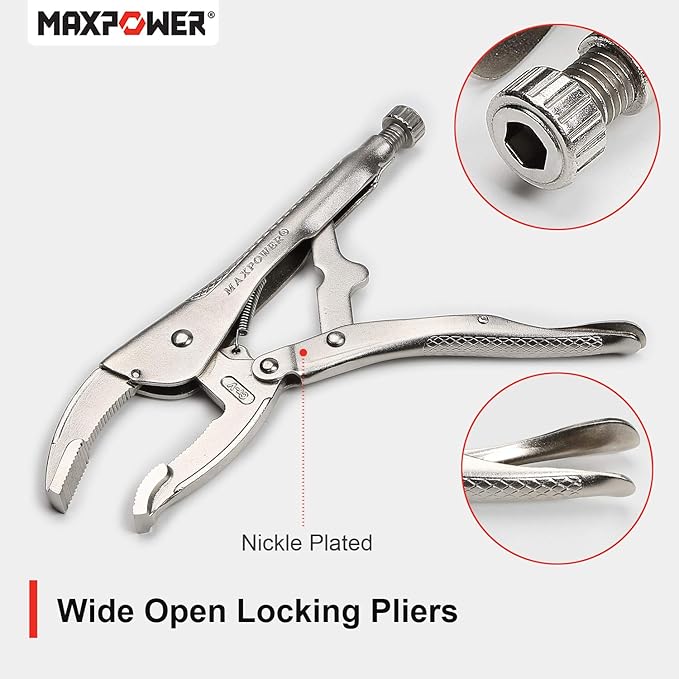 MAXPOWER 3 Piece Locking Pliers Set