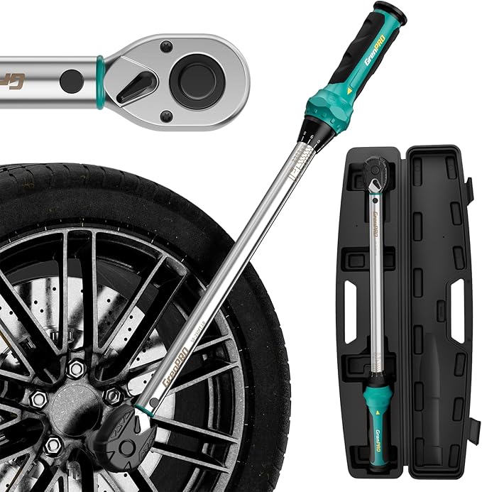 Torque Wrench 1/2 Drive, Inch Pounds Torque Wrench,Bike Tool Small Mini Click Torque Wrenches 72 Tooth 50-250 Ft.lb/68-339 Nm, Bicycle Car Tire Adjustable In lbs Torch Wrench With Storage Case