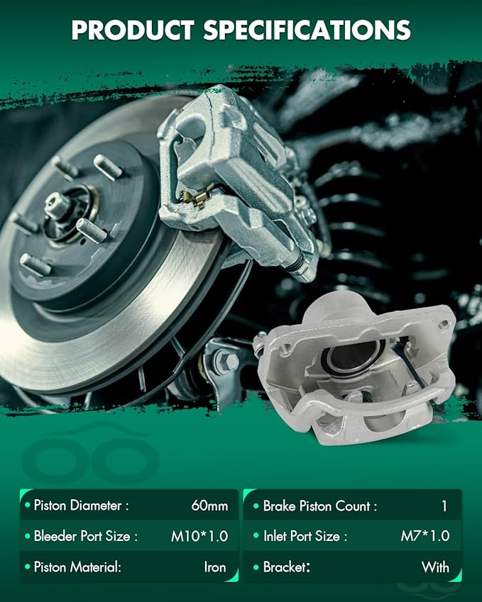 SCITOO 19B1975 Front Right Disc Brake Caliper Assembly w/Bracket For Lexus For ES300 1997-2001,For Toyota For Avalon 1998-2004,For Toyota For Camry 1997-2001,For Toyota For Solara 1999-2003