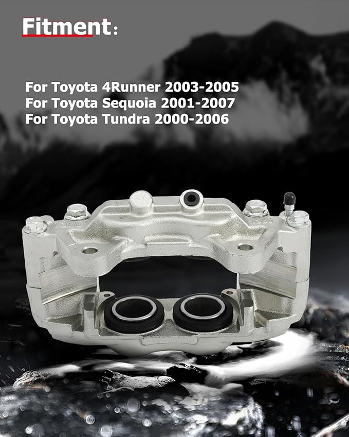cciyu Front Left & Right Brake Calipers Assembly 192713 192712 2003-2005 For Toyota For 4Runner,2001-2007 For Toyota For Sequoia,2000-2006 For Toyota For Tundra