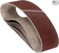 12 Pcs Sanding Belts 4 x 36 Inch 240 Grit Aluminum Oxide Abrasive Sandpaper for Belt Sander Metal Grinding Wood Working Weld Rust Removal