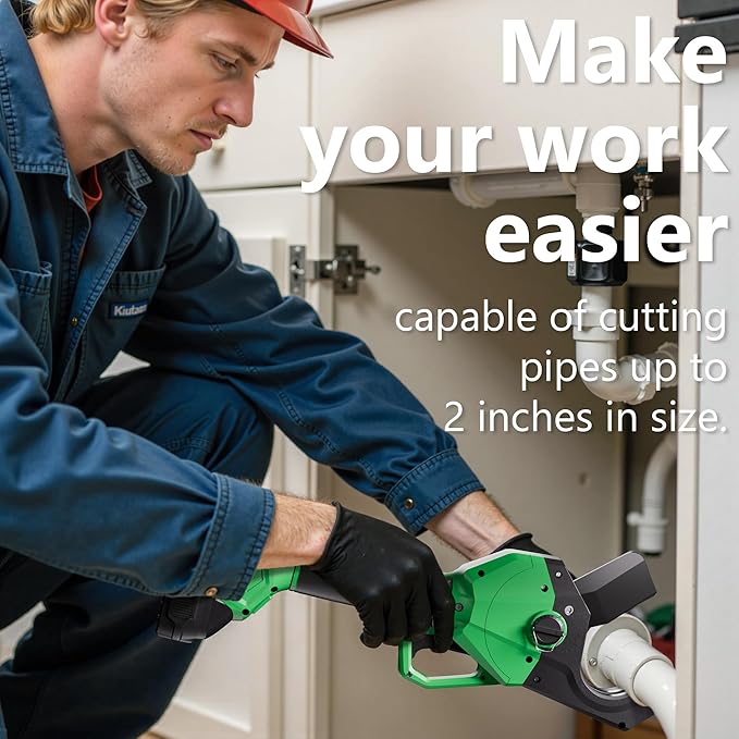 NEXON PVC Pipe Cutter for Makita 18V Battery, Plastic Tubing Cutter with LCD Display, Cuts up to 1-1/2" Electric PVC Cutter, Cutter Tool for PVC, PPR, PE, PEX,SK5 Blade(Battery not include)