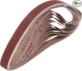 HARFINGTON 1 x 30 Inch Sanding Belts, 10 Pcs 320 Grits Aluminum Oxide Abrasive Belt Sander File Belt for Woodworking, Metal Polishing, Knife Sharpener
