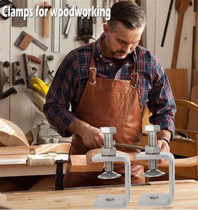 85mm C Clamp Tiger Clamp Woodworking Clamp Heavy Duty C-clamp With Wide Jaw Openings，2PCS
