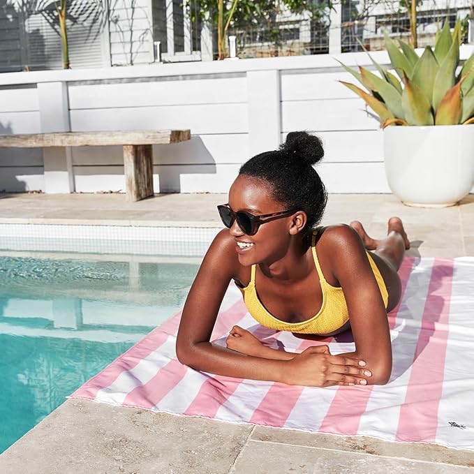Dock & Bay Beach Towel - Quick Dry, Sand Free - Compact, Lightweight - 100% Recycled - Includes Bag - Set of 6 - Best of The Best, Extra Large (200x90cm, 78x35)