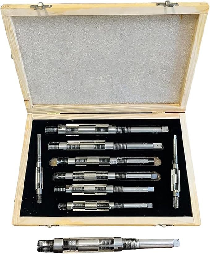 Adjustable Hand Reamer Tool H4 to H12 Sizes - 15/32" to 1-3/16” Reaming Tool for Precise Hole Finishing with Carbon Steel Blades - Hand Tools Reamers for Metal & Wood - 11.90mm - 30.16mm