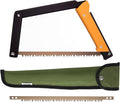 AGAWA - BOREAL15 Tripper KIT - 15" Folding Bow Saw, Rugged Cordura Sheath, Additional Aggressive Blade (Black Frame, Yellow Handle)