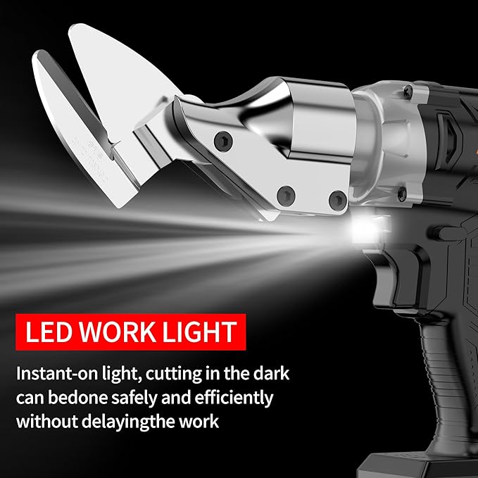 IZIO 21V Brushless Cordless Metal Shear Black- Heavy Duty 360° Rotating Cutter for Stainless Steel, Iron Plate, Aluminum (0-1.2mm), Leather, Carpet, Cardboard(Up to 5mm)Makita 21V Battery Compatible.
