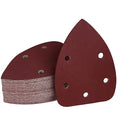 800 Grit Mouse Sander Sandpaper, Jamiikury 5 Hole Detail Sander Sandpaper Palm Sander Paper Mouse Sanding Pads Hook and Loop Sanding Sheets - Pack of 50