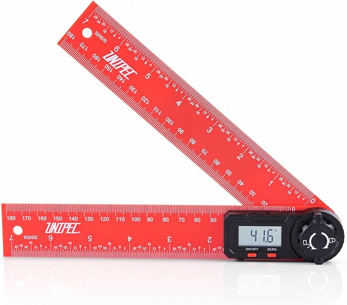 Digital Angle Finder Protractor, Angle Finder Ruler, 7inch 200mm 7inch/200mm, Angle Measuring Tool for Woodworking,Carpenter,Construction,DIY Measurement