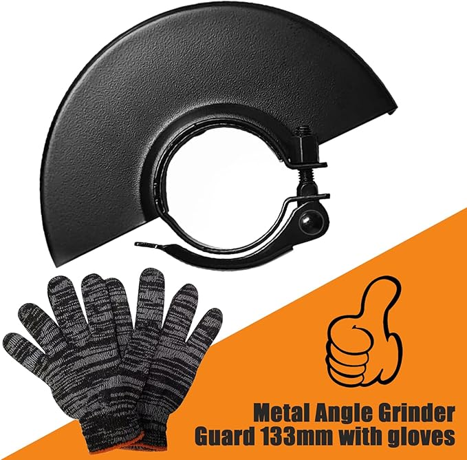 5.3" 135mm Grinder Guard for 5" 4-1/2 4"Compatible Dewalt Milwaukee Bosch Makita Ryobi Metabo Angle Grinders, for 125mm 115mm Angle Grinder Wheel Replacement Parts Angle Grinder Safety Guard