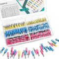 Qibaok 320PCS Heat Shrink Bullet Connectors Kit Female & Male Bullet Butt Terminals Insulated Waterproof Electrical Marine Crimp Automotive Connectors