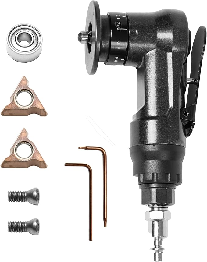 Mini Pneumatic Chamfer Tool Portable Handheld Beveling Tool for chamfering of plastic, aluminum alloy, and carbon steel