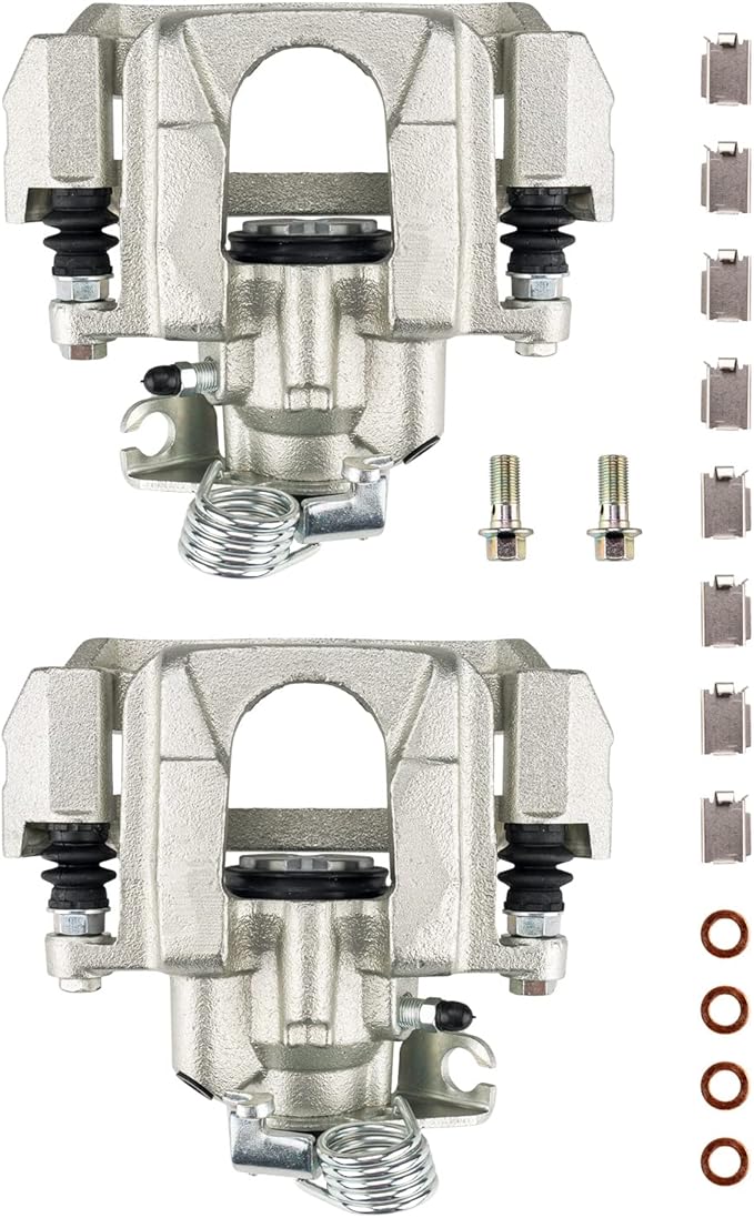 Torchbeam 2PCS Rear Driver and Passenger Side Brake Caliper For Ford Lincoln for 2011-2019 Explorer, 2013-2019 Taurus 3.5L, 2010-2014 Flex, 2010-2014 MKT, Disc Brake Caliper Replace # 18B5263+18B5262