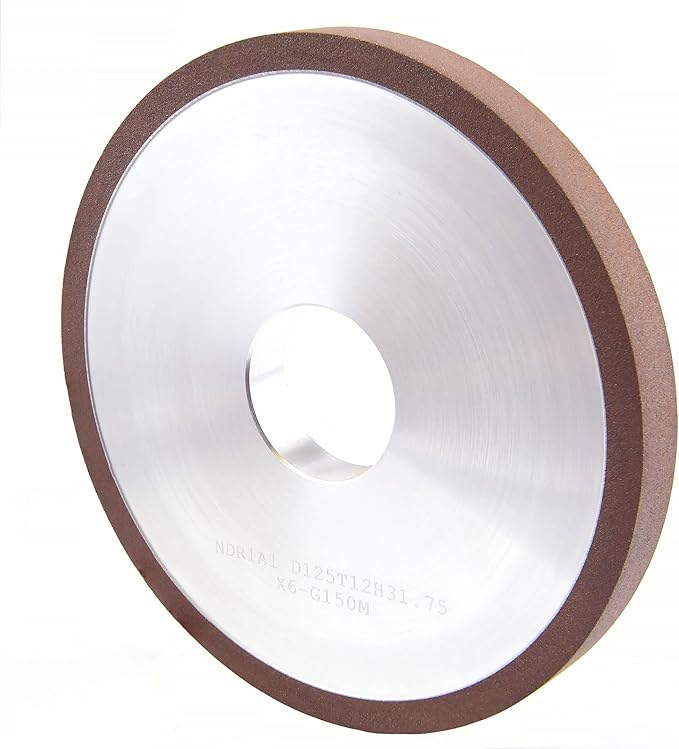 MaxTool Dia 5" 1A1 Diamond Plain Wheel Abrasive Grinding Wheel Thick 1/4" Grit#220 Resin Bond; NDR1A1D5T06X6G22