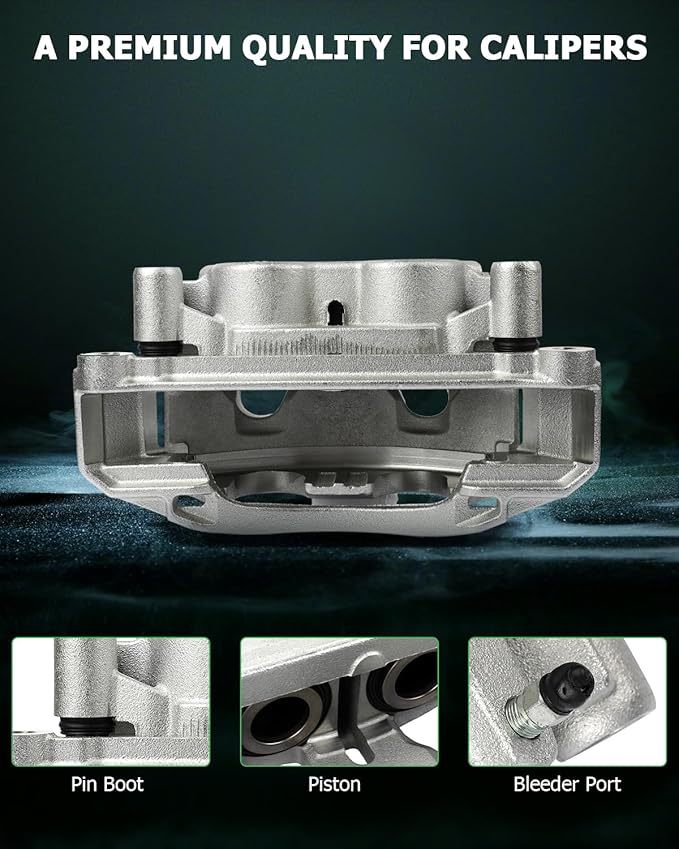 SCITOO 18B5303 18B5302 Disc Brake Calipers Assembly with Bracket Fit For Chevrolet Silverado 2500 HD/Silverado 3500 HD/Suburban 3500 HD,For GMC Sierra 2500 HD/Sierra 3500 HD