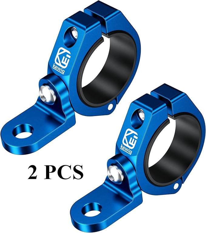 BRCOVAN 2PCS Whip Flag Mounts, Solid Aluminum Alloy UTV Whip Light Mount, Off-Road LED Light Bar Mounting Bracket, 360° Rotating Roll Bar Clamp Holder Fit on 1.5''/1.65'' /1.75''/1.85''/2'' Roll Cages