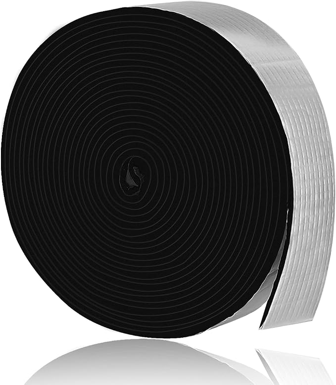 2in x 19FT Pipe Insulation Foam Tape,Self Adhesive Pipes Wrap Insulation Tape with Aluminum Foil,Waterproof Water Pipes Wrap Insulation Tape for Winter Cold Hot Water Pipes