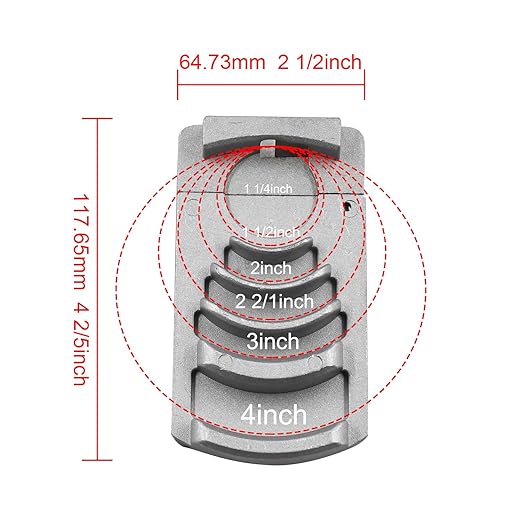 Deburring Tool for Plastic Pipe, PVC Pipe Reamer & Chamfer Block, Covers 1-1/4″–4″, Inside/Outside Edge Cleaner for Plumbing/HVAC/Repair