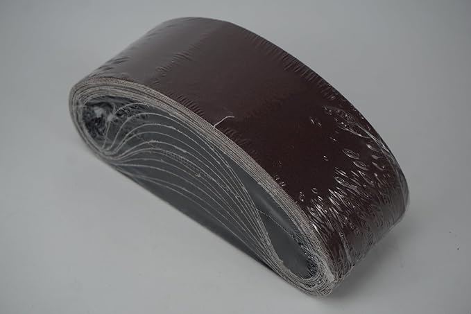 3x21 3 x 21 Inch Sanding Belt Pack 3-Inch x 21-Inch,12 Pcs(4 Each of 80 120 150 Grits) Aluminum Oxide for Sander