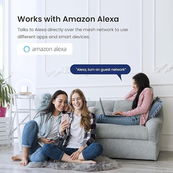 Tenda AX1500 Mesh WiFi 6 System Nova MX3 - Covers up to 3500 sq.ft - Whole Home WiFi 6 Mesh System - Gigabit Mesh Router for 80 Devices - Dual-Band Mesh Network - Replaces Wireless Router - 3-Pack