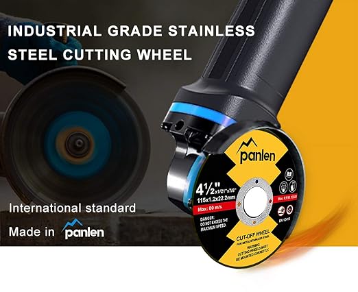 25 Pack - 4.5" 7/8" Arbor Cut Off Wheels for Metal, Premium Materials Stainless Steel Cutting Wheel, Thin Cut-Off Discs for Angle Grinder