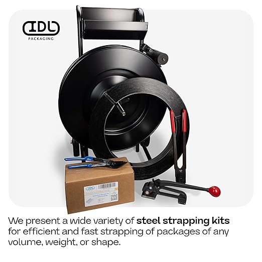 IDL Packaging C-3104 Double-Notched Front-Action Sealer/Crimper for 1/2" Steel Strapping - Hard and Durable Steel Construction - Professional Gear with High-Strength Sealing Action