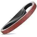 KonaFlex Sanding Belts 15 Pack 1x42 Inch Belt Sander Paper Aluminum Oxide with 60/80/120/150/240 Grits for Woodworking, Paint Sanding, Metalworking, Rust Removal