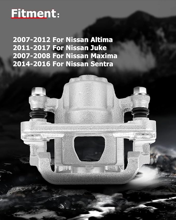 cciyu 19-B2780A 19-B2781A Rear Left & Right Brake Calipers With Bracket For Nissan For Altima 2007-2012,For Nissan For Maxima 2007-2008