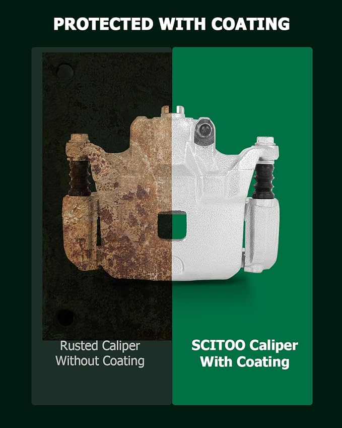 SCITOO Front Left Brake Caliper With Bracket 19B2690 Compatible For INFINITI I35 2002-2004, For Nissan Altima 2002-2006, For Nissan Maxima 2002-2003
