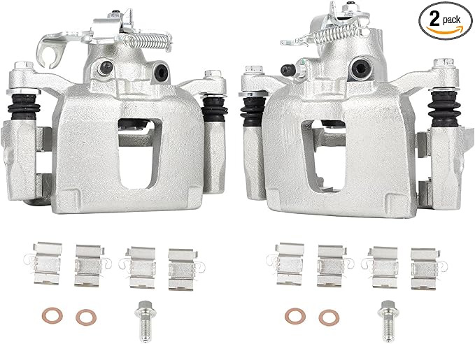 SCITOO 18B5399 18B5398 Disc Brake Calipers Assembly with Bracket Fit For Chrysler For Town & Country 12-16 For Dodge For Grand Caravan 12-17 For Ram For C/V 13-15 For VW For Routan 12-14