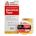Avery Dennison Electrical Tape, 10 Rolls Professional Grade PVC Electric Tape, UL/CSA Listed ¾ in x 66 ft Insulating Vinyl Tape for Electrical, Repairs, Automotive and Equipment, Pro-36C, Yellow