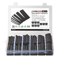 Chanzon 140 Pcs Heat Shrink Tubing Kit, 3:1 Black Sleeving Heat Shrink Wrap Tubing with Length 3.5" (inch), Marine Grade Electrical Waterproof Polyolefin Heat-Shrink Tube