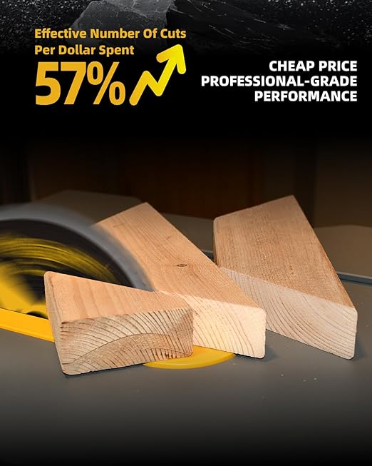 ANGELSWORD 8-1/4 Inch Table Saw Blade/Circular Saw Blade for Fine Finish Wood Cutting, 60T, 3 Pack