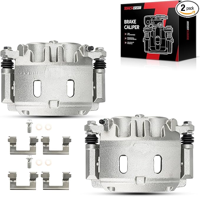 Torchbeam Front Brake Calipers Set for Nissan 2008-2015 2017-2023 TITAN, Nissan 2007-2015 2017-2023 Armada, Front Left and Front Right Calipers Replace # 19B3338+19B3339